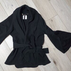 BCBG maxazria cropped sweater with bell sleeve